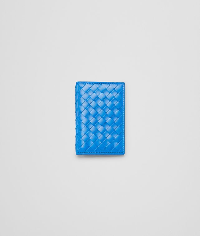 BOTTEGA VENETA Signal Blue Intrecciato Vn Card Case Card Case or Coin Purse U fp