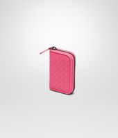 Bottega Veneta® Rosa Shock Intrecciato Nappa Coin Purse Bottega Veneta® Rosa Shock Intrecciato Nappa Coin Purse
