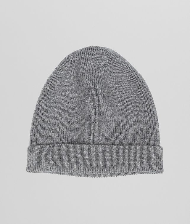 BOTTEGA VENETA CAPPELLO ARDOISE E MELANGE IN LANA MERINOS Sciarpa o cappello o guanto U fp