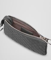 Bottega Veneta® NEW LIGHT GREY INTRECCIATO NAPPA KEY CASE Bottega Veneta® NEW LIGHT GREY INTRECCIATO NAPPA KEY CASE