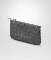 Bottega Veneta® NEW LIGHT GREY INTRECCIATO NAPPA KEY CASE Bottega Veneta® NEW LIGHT GREY INTRECCIATO NAPPA KEY CASE