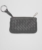 Bottega Veneta® NEW LIGHT GREY INTRECCIATO NAPPA KEY CASE Bottega Veneta® NEW LIGHT GREY INTRECCIATO NAPPA KEY CASE