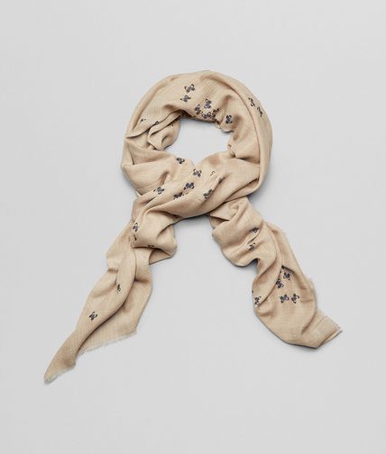 BOTTEGA VENETA - SCHAL AUS KASCHMIR SAND UND BLUE