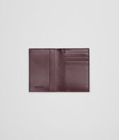 Bottega Veneta® Aubergine Intrecciato Vn Card Case Bottega Veneta® Aubergine Intrecciato Vn Card Case