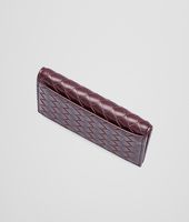 Bottega Veneta® Aubergine Intrecciato Vn Card Case Bottega Veneta® Aubergine Intrecciato Vn Card Case