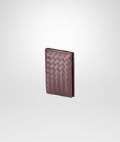 Bottega Veneta® Aubergine Intrecciato Vn Card Case Bottega Veneta® Aubergine Intrecciato Vn Card Case