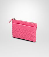 Bottega Veneta® SCHLÜSSELETUI AUS NAPPALEDER INTRECCIATO ROSA SHOCK Bottega Veneta® SCHLÜSSELETUI AUS NAPPALEDER INTRECCIATO ROSA SHOCK