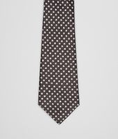 Bottega Veneta® Black Beige Silk Tie Bottega Veneta® Black Beige Silk Tie