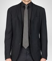 Bottega Veneta® Black Beige Silk Tie Bottega Veneta® Black Beige Silk Tie