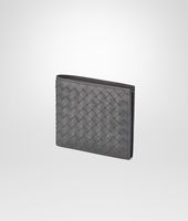 Bottega Veneta® PORTEFEUILLE MEDIUM GREY EN CUIR DE VACHETTE INTRECCIATO Bottega Veneta® PORTEFEUILLE MEDIUM GREY EN CUIR DE VACHETTE INTRECCIATO