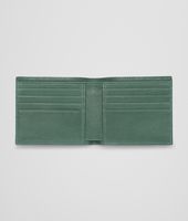 Bottega Veneta® Emerald Green Intrecciato Washed Lambskin Wallet Bottega Veneta® Emerald Green Intrecciato Washed Lambskin Wallet