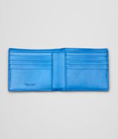 Bottega Veneta® Nero Signal Blue Intrecciato Washed Vintage Wallet Bottega Veneta® Nero Signal Blue Intrecciato Washed Vintage Wallet