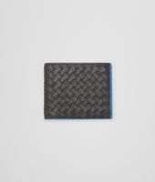 Bottega Veneta® Nero Signal Blue Intrecciato Washed Vintage Wallet Bottega Veneta® Nero Signal Blue Intrecciato Washed Vintage Wallet