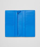 Bottega Veneta® Nero Signal Blue Intrecciato Washed Vintage Continental Wallet Bottega Veneta® Nero Signal Blue Intrecciato Washed Vintage Continental Wallet