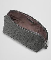 Bottega Veneta® New Light Grey Intrecciato Nappa Cosmetic Case Bottega Veneta® New Light Grey Intrecciato Nappa Cosmetic Case