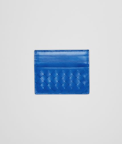 BOTTEGA VENETA - Signal Blue Intrecciato VN Card Case