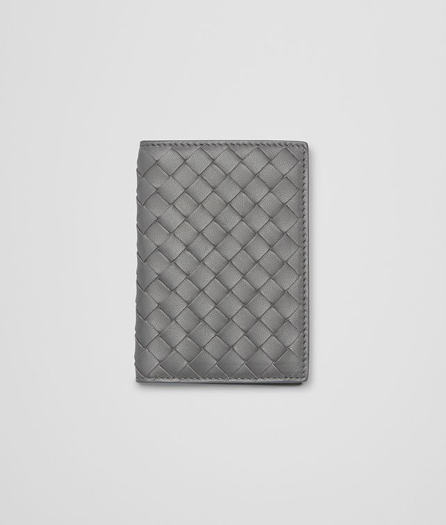 BOTTEGA VENETA NEW LIGHT GREY INTRECCIATO NAPPA CARD CASE Other Leather Accessory E fp