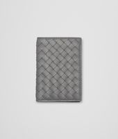Bottega Veneta® New Light Grey Intrecciato Nappa Card Case Bottega Veneta® New Light Grey Intrecciato Nappa Card Case