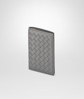 Bottega Veneta® New Light Grey Intrecciato Nappa Card Case Bottega Veneta® New Light Grey Intrecciato Nappa Card Case