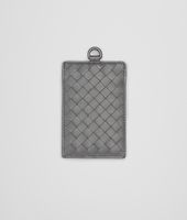 Bottega Veneta® NEW LIGHT GREY INTRECCIATO NAPPA CARD CASE Bottega Veneta® NEW LIGHT GREY INTRECCIATO NAPPA CARD CASE