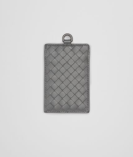 BOTTEGA VENETA - New Light Grey Intrecciato Nappa Card Case
