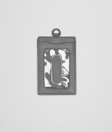 BOTTEGA VENETA - New Light Grey Intrecciato Nappa Card Case