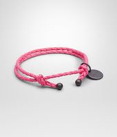 Bottega Veneta® ROSA SHOCK INTRECCIATO NAPPA BRACELET Bottega Veneta® ROSA SHOCK INTRECCIATO NAPPA BRACELET