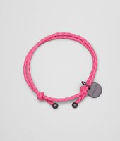 Bottega Veneta® ROSA SHOCK INTRECCIATO NAPPA BRACELET Bottega Veneta® ROSA SHOCK INTRECCIATO NAPPA BRACELET