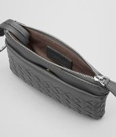 Bottega Veneta® NEW LIGHT GREY INTRECCIATO NAPPA KEY RING Bottega Veneta® NEW LIGHT GREY INTRECCIATO NAPPA KEY RING