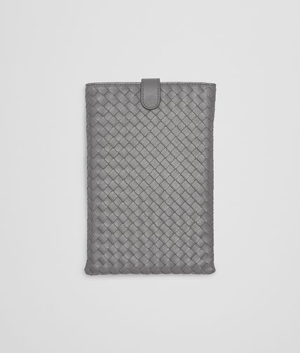 BOTTEGA VENETA - New Light Grey Intrecciato Nappa Mini iPad Case