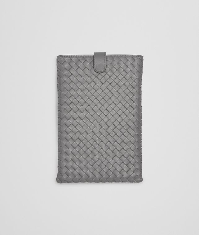 BOTTEGA VENETA NEW LIGHT GREY INTRECCIATO NAPPA MINI IPAD CASE Other Leather Accessory E fp