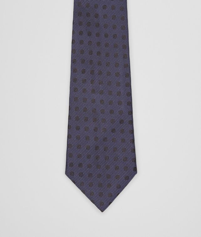 BOTTEGA VENETA Sapphire Black Silk Tie Tie or bow tie U fp