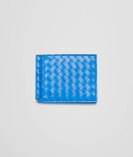 BOTTEGA VENETA - Signal Blue Intrecciato Vn Wallet