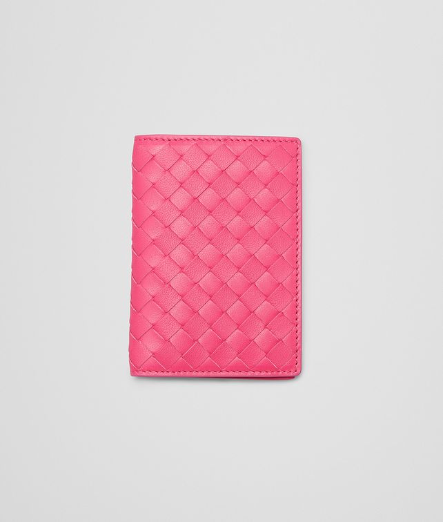 BOTTEGA VENETA ROSA SHOCK INTRECCIATO NAPPA CARD CASE Other Leather Accessory E fp