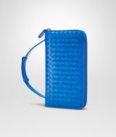 Bottega Veneta® SIGNAL BLUE INTRECCIATO VN DOCUMENT CASE Bottega Veneta® SIGNAL BLUE INTRECCIATO VN DOCUMENT CASE