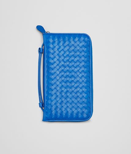BOTTEGA VENETA - Signal Blue Intrecciato VN Document Case