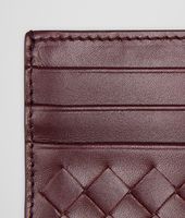 Bottega Veneta® AUBERGINE INTRECCIATO VN CARD CASE Bottega Veneta® AUBERGINE INTRECCIATO VN CARD CASE