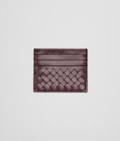 Bottega Veneta® AUBERGINE INTRECCIATO VN CARD CASE Bottega Veneta® AUBERGINE INTRECCIATO VN CARD CASE
