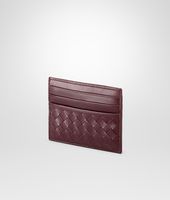 Bottega Veneta® AUBERGINE INTRECCIATO VN CARD CASE Bottega Veneta® AUBERGINE INTRECCIATO VN CARD CASE