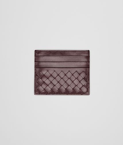 BOTTEGA VENETA - Aubergine Intrecciato VN Card Case