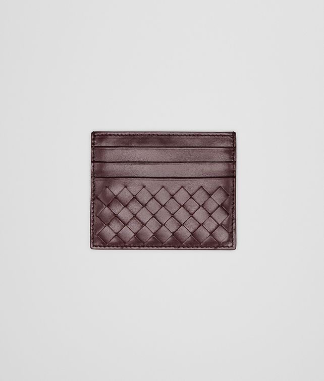 BOTTEGA VENETA Aubergine Intrecciato VN Card Case Card Case or Coin Purse U fp