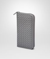 Bottega Veneta® NEW LIGHT GREY INTRECCIATO NAPPA DOCUMENT CASE Bottega Veneta® NEW LIGHT GREY INTRECCIATO NAPPA DOCUMENT CASE