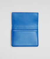 Bottega Veneta® SIGNAL BLUE INTRECCIATO VN CARD CASE Bottega Veneta® SIGNAL BLUE INTRECCIATO VN CARD CASE
