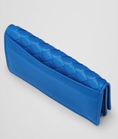 Bottega Veneta® SIGNAL BLUE INTRECCIATO VN CARD CASE Bottega Veneta® SIGNAL BLUE INTRECCIATO VN CARD CASE