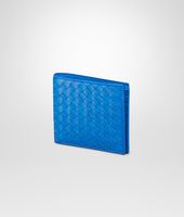 Bottega Veneta® Signal Blue Intrecciato Vn Wallet Bottega Veneta® Signal Blue Intrecciato Vn Wallet
