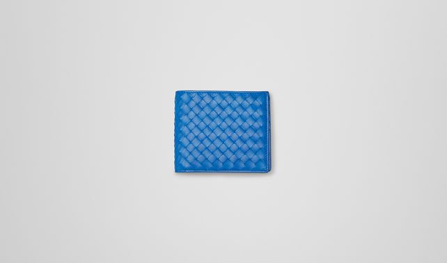 BOTTEGA VENETA - Signal Blue Intrecciato Vn Wallet