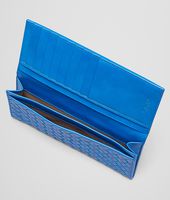 Bottega Veneta® PORTAFOGLIO CONTINENTAL SIGNAL BLUE IN VN INTRECCIATO Bottega Veneta® PORTAFOGLIO CONTINENTAL SIGNAL BLUE IN VN INTRECCIATO