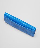 Bottega Veneta® PORTAFOGLIO CONTINENTAL SIGNAL BLUE IN VN INTRECCIATO Bottega Veneta® PORTAFOGLIO CONTINENTAL SIGNAL BLUE IN VN INTRECCIATO