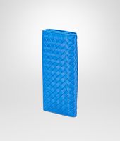 Bottega Veneta® PORTAFOGLIO CONTINENTAL SIGNAL BLUE IN VN INTRECCIATO Bottega Veneta® PORTAFOGLIO CONTINENTAL SIGNAL BLUE IN VN INTRECCIATO