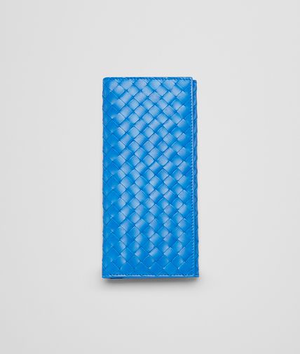 BOTTEGA VENETA - Signal Blue Intrecciato Vn Continental Wallet